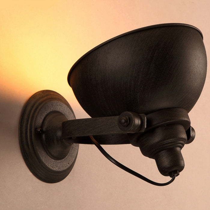 Round Semicircle Iron Living Wall Lamp