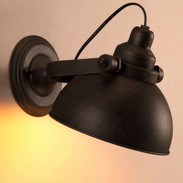 Round Semicircle Iron Living Wall Lamp