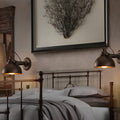 Round Semicircle Iron Living Wall Lamp