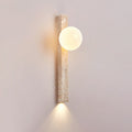 Rectangle Linear Yellow Travertine 2-Light Wall Lamp