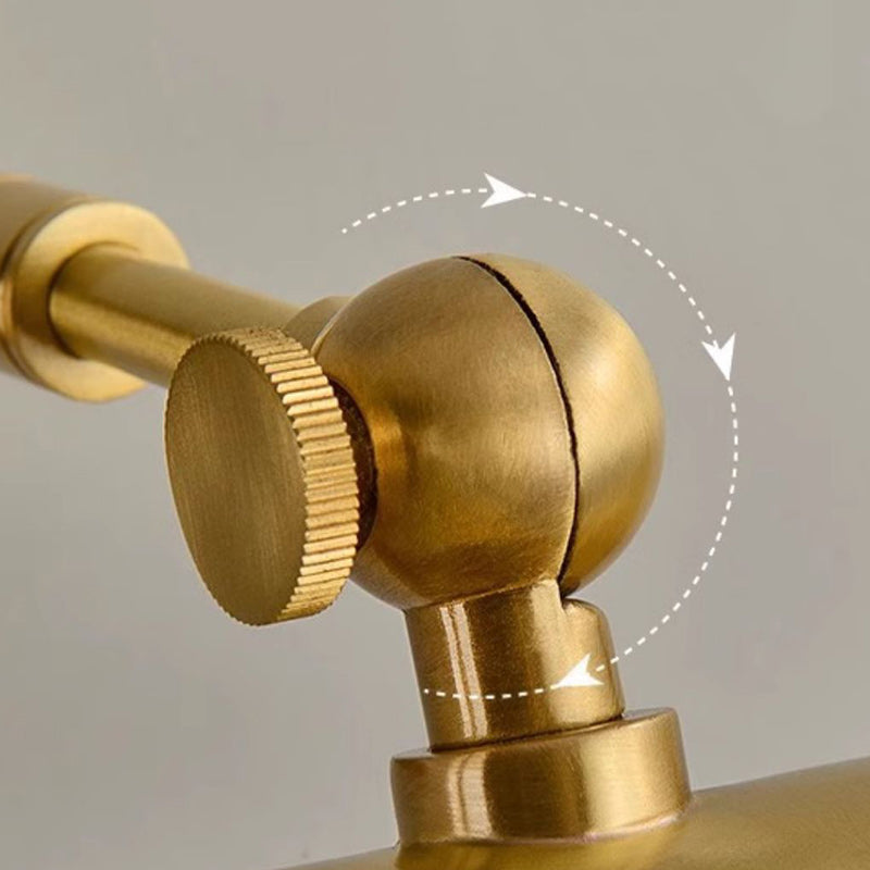 Round Cylinder Copper Bathroom 2-Light Wall Lamp