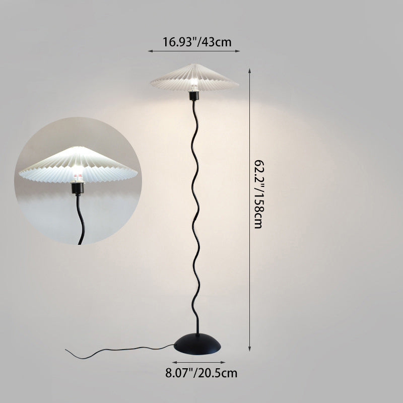 Cone Iron Aluminum Living Floor Lamp