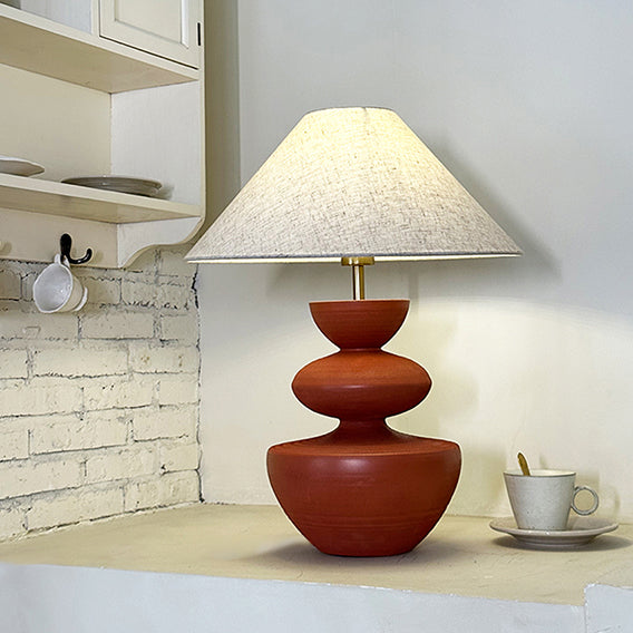 Frustum Cone Design Resin Table Lamp