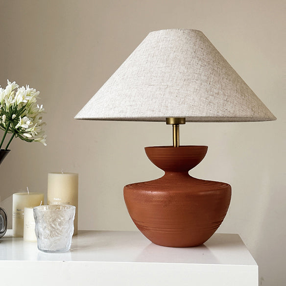 Frustum Cone Design Resin Table Lamp