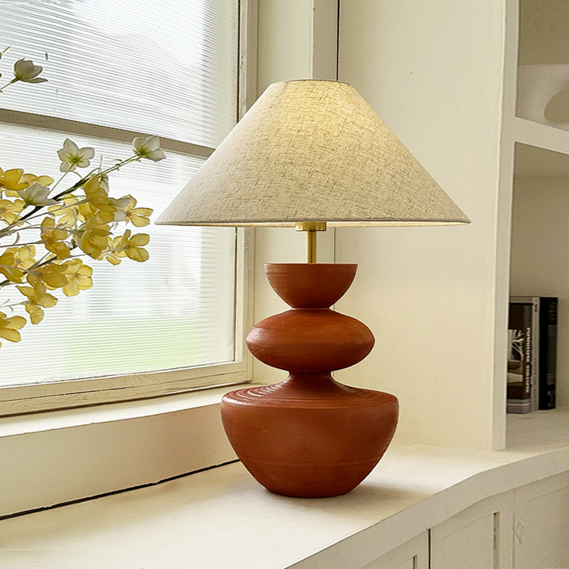 Frustum Cone Design Resin Table Lamp
