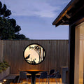 Round Stainless Steel Acrylic Outdoor Light