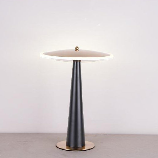 UFO Round Aluminum Acrylic Table Lamp