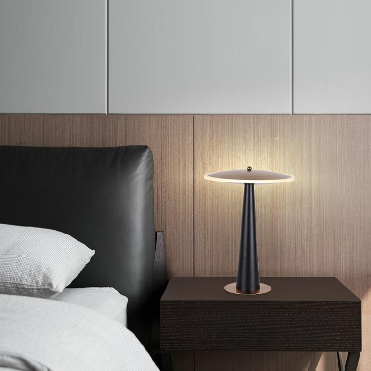 UFO Round Aluminum Acrylic Table Lamp