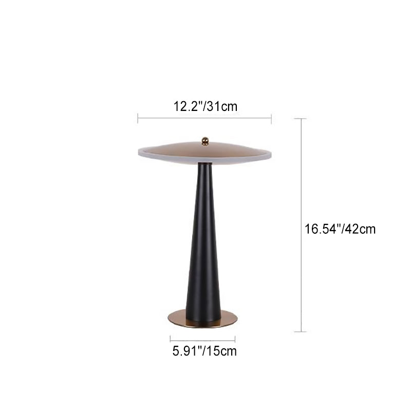 UFO Round Aluminum Acrylic Table Lamp