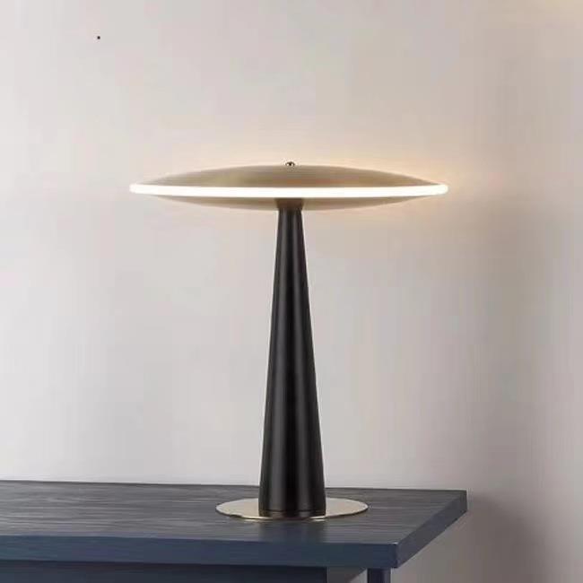 UFO Round Aluminum Acrylic Table Lamp