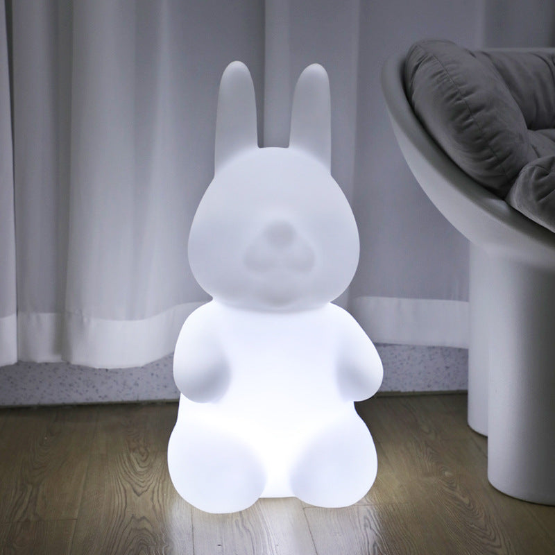 Contemporary Creative Rabbit Plastic Floor Lamp