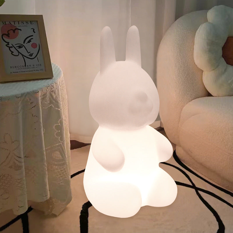 Contemporary Creative Rabbit Plastic Floor Lamp