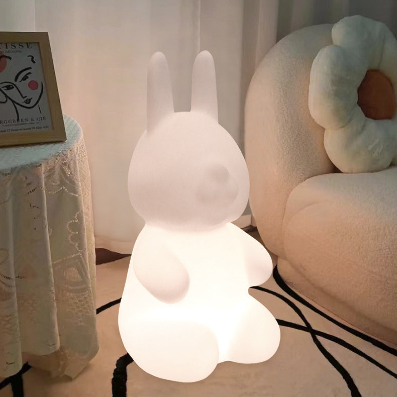 Contemporary Creative Rabbit Plastic Floor Lamp