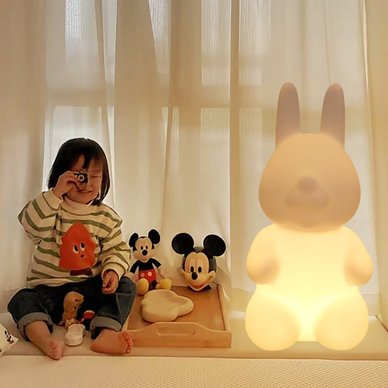Contemporary Creative Rabbit Plastic Floor Lamp