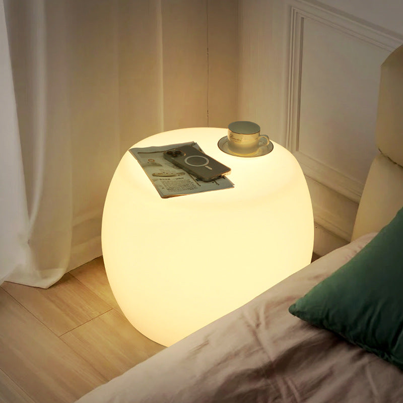 Drum PE Plastic Bedroom Floor Lamp