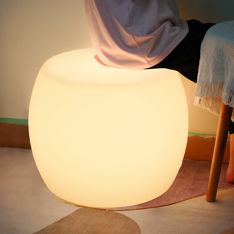 Drum PE Plastic Bedroom Floor Lamp