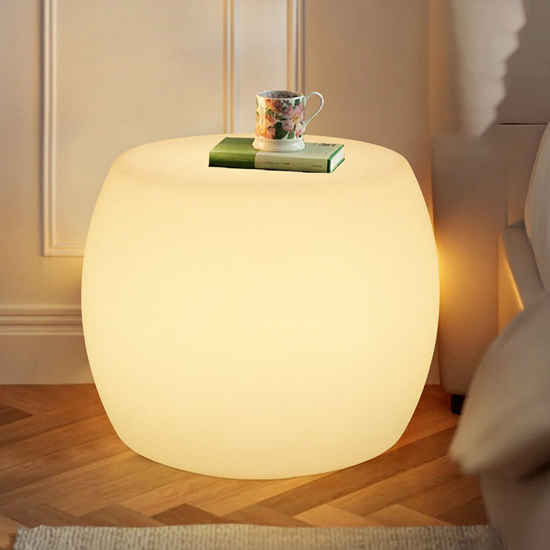 Drum PE Plastic Bedroom Floor Lamp