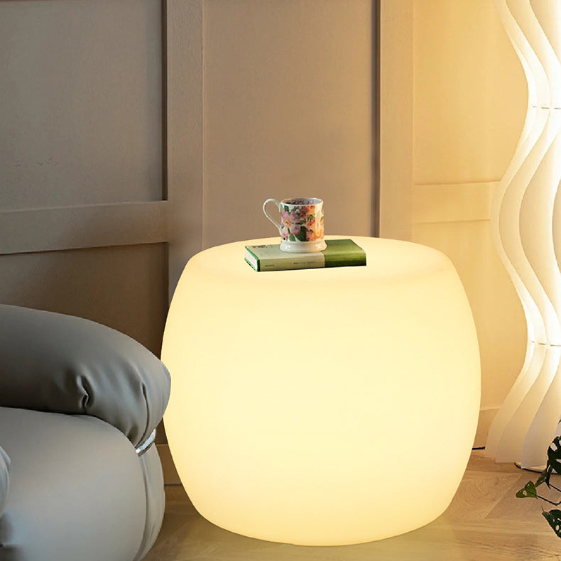 Drum PE Plastic Bedroom Floor Lamp
