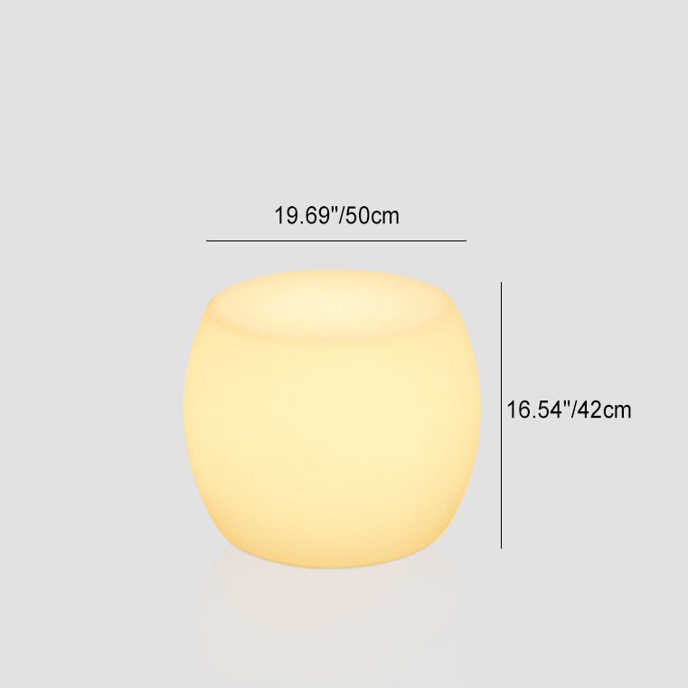 Drum PE Plastic Bedroom Floor Lamp
