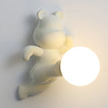Bear Sphere Resin Glass Wall Lamp