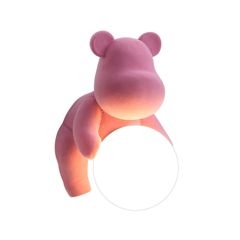 Bear Sphere Resin Glass Wall Lamp