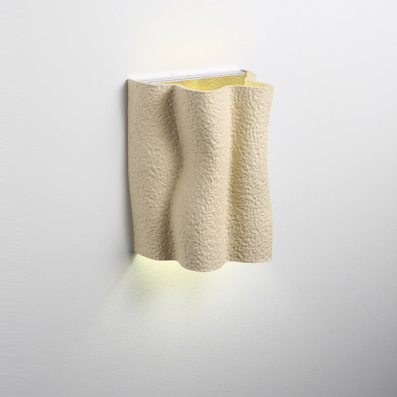 Pleated Prism Resin Glass 2-Light Wall Lamp