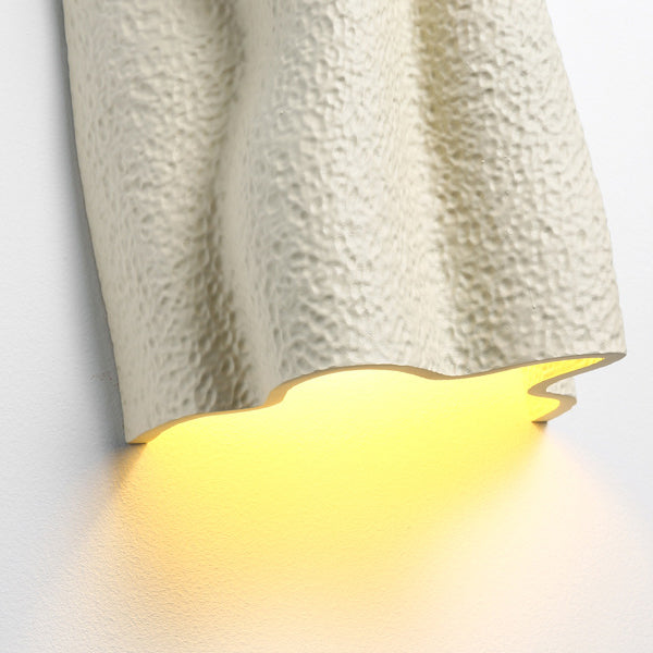 Pleated Prism Resin Glass 2-Light Wall Lamp
