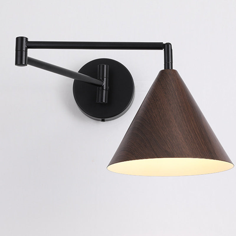 Cone Iron Bedroom Wall Lamp