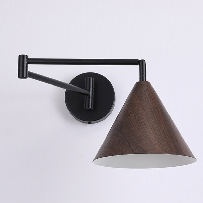 Cone Iron Bedroom Wall Lamp