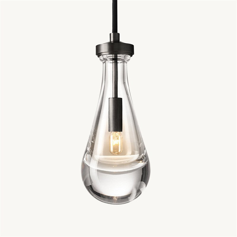 Water Drop Iron Crystal Wall Lamp