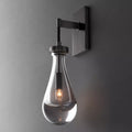 Water Drop Iron Crystal Wall Lamp