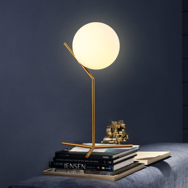 Sphere Iron Glass Bedroom Table Lamp