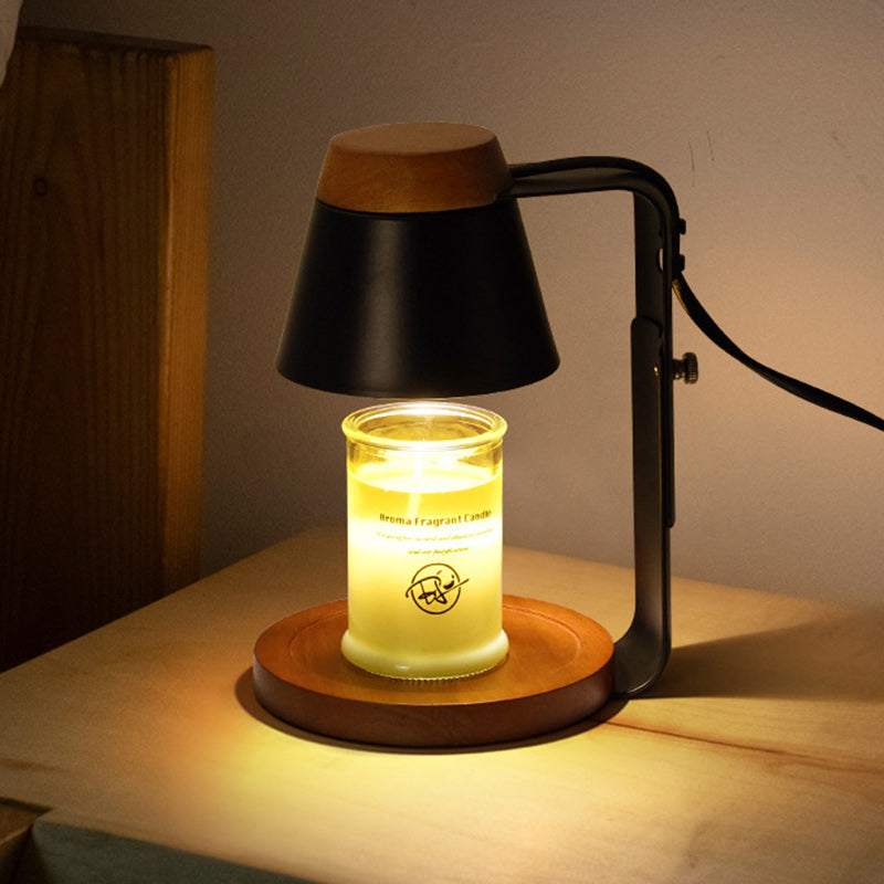 Frustum Metal Glass Melting Table Lamp