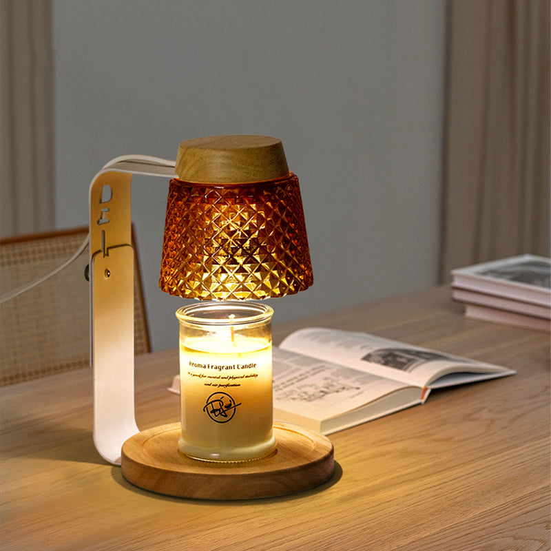 Frustum Metal Glass Melting Table Lamp