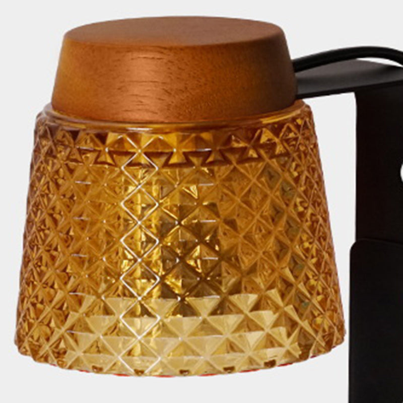 Frustum Metal Glass Melting Table Lamp