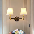 Cylinder Copper Glass 1/2 Wall Lamp