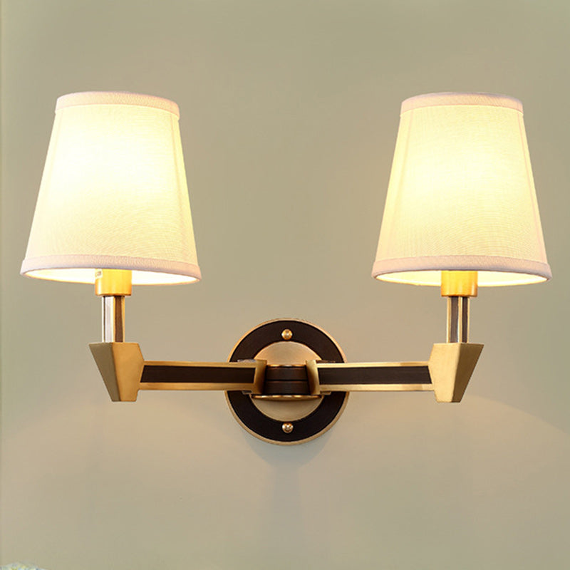 Cylinder Copper Glass 1/2 Wall Lamp
