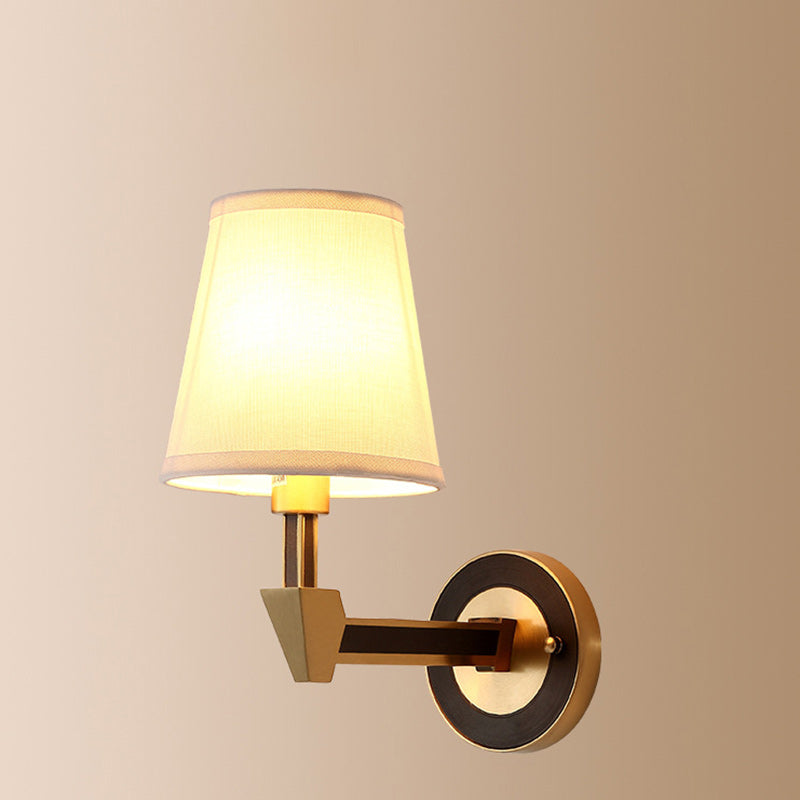 Cylinder Copper Glass 1/2 Wall Lamp