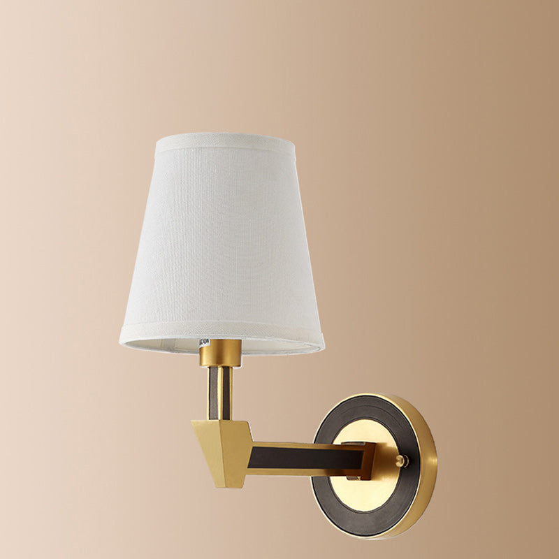 Cylinder Copper Glass 1/2 Wall Lamp
