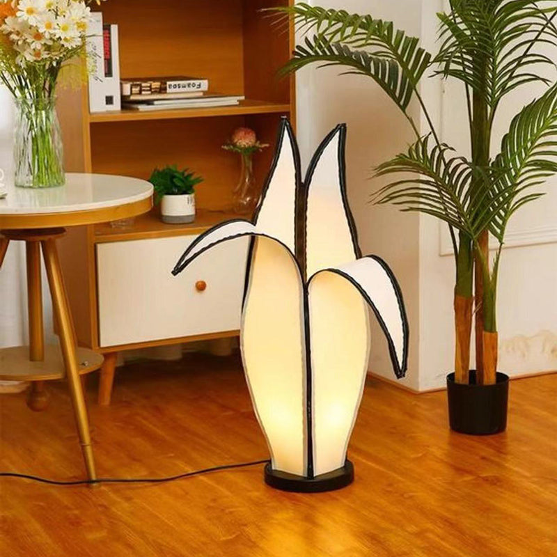 Traditional Vintage Fabric Plastic Floor Lamp