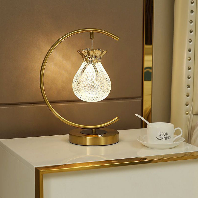 Fukubukuro Circle Metal Acrylic Table Lamp