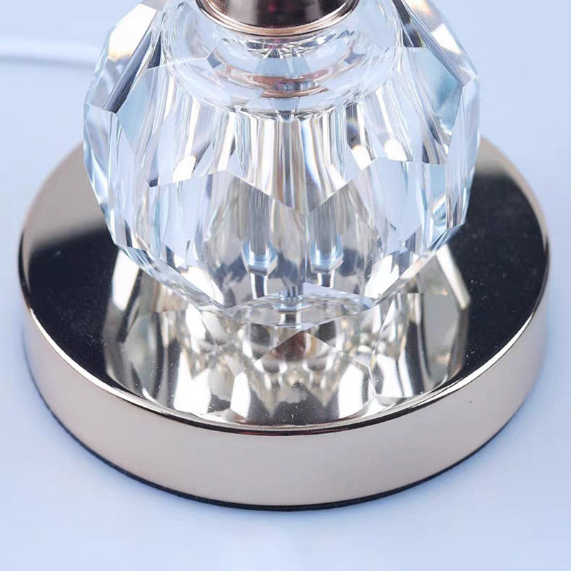 Hemisphere Metal Glass Bedroom Table Lamp
