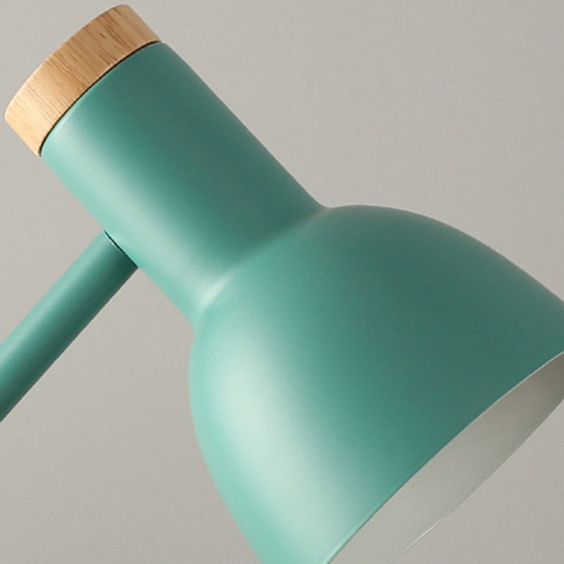 Dome Iron Solid Wood Table Lamp