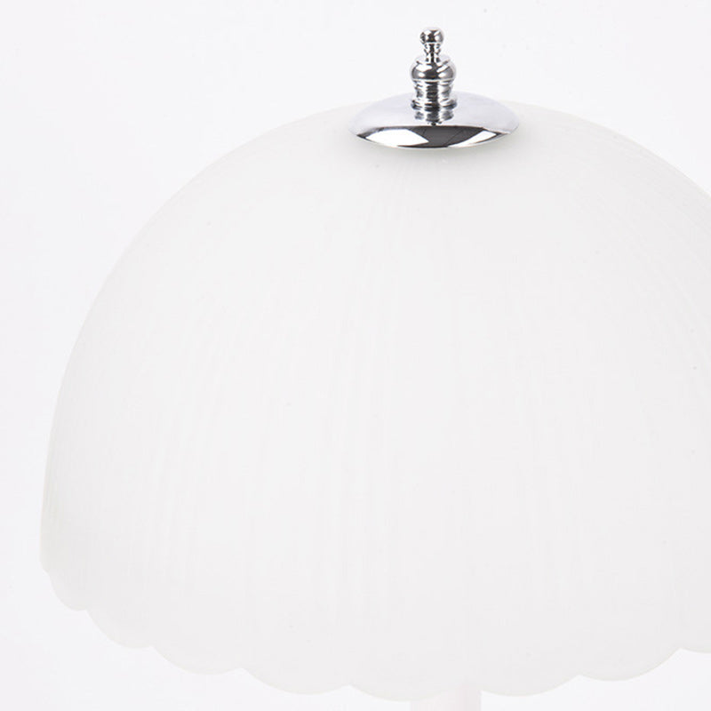 Dome Glass Iron Bedroom Table Lamp