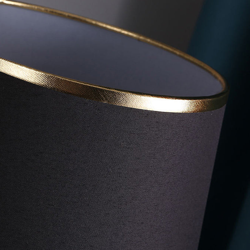 Frustum Cone Metal Fabric Table Lamp
