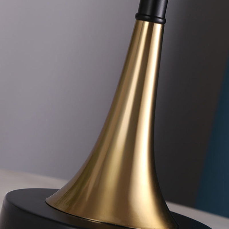 Frustum Cone Metal Fabric Table Lamp