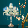 Round High Density Glass 6-Light Table Lamp