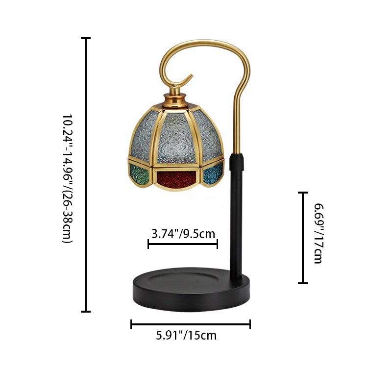 Dome Iron Copper Glass Table Lamp