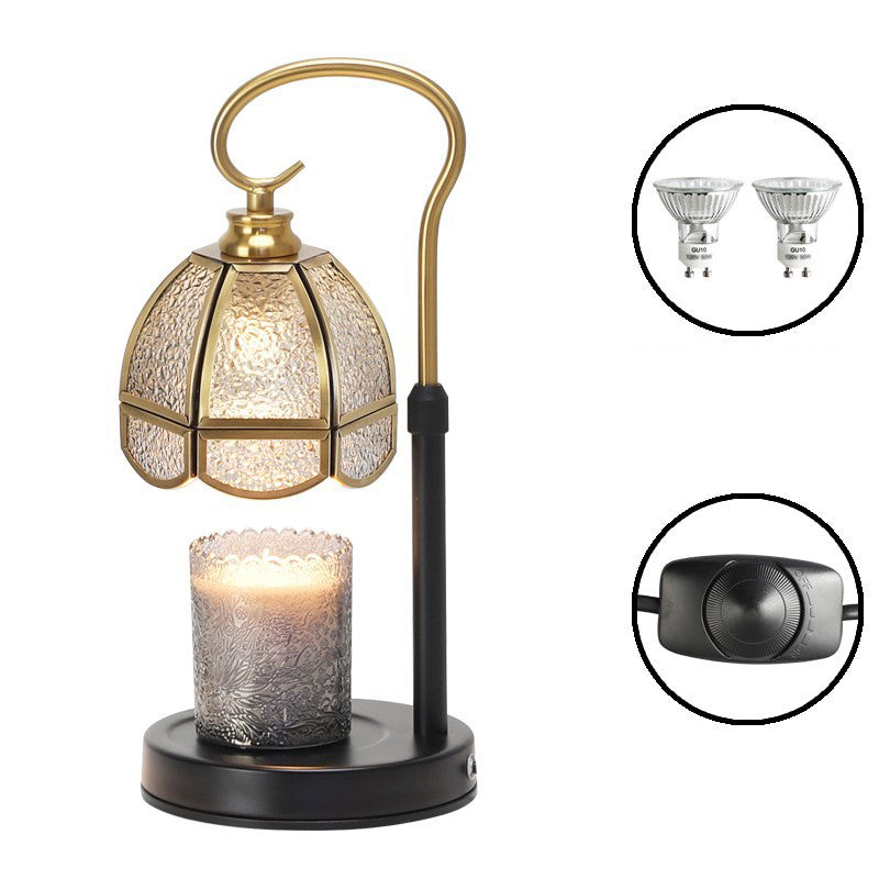 Dome Iron Copper Glass Table Lamp