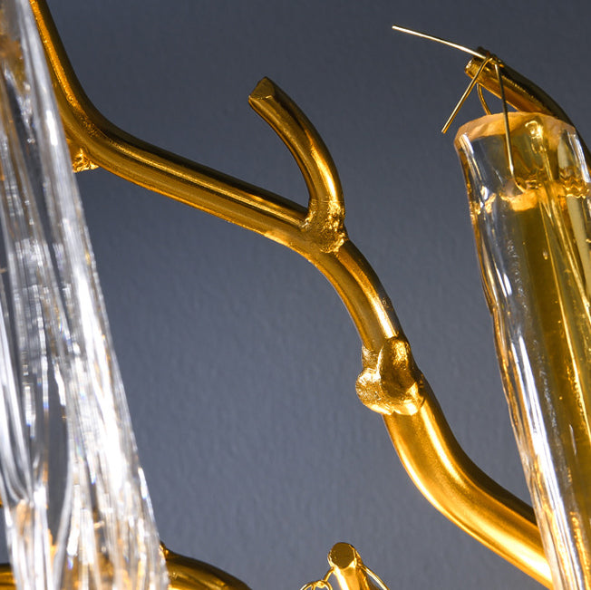 Water Drop Aluminum Crystal 3-Light Wall Lamp